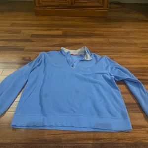 Izod Blue Quarter Zip Sweater